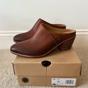 Womens Ugg Lovisa Brown Mules Size 8 NWT (BOX)